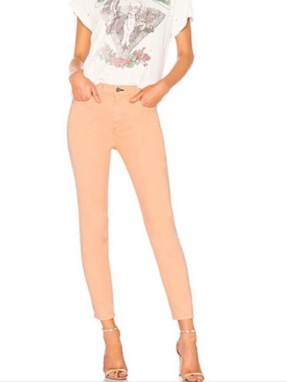 Rag & Bone x Revolve high rise skinny jeans prairie sun wash size 25 NWT